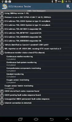 ECU Access Tester android App screenshot 0